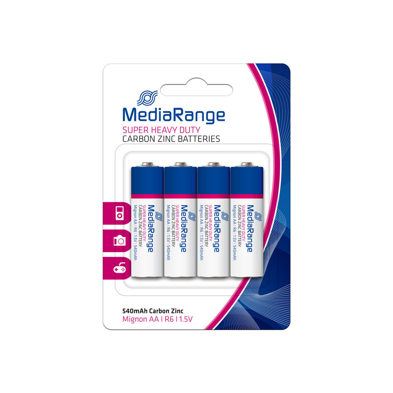MediaRange MRBAT144 husholdningsbatteri Engangsbatteri AA Zink-carbon