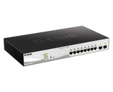 D-Link DGS-1210-10MP Administreret L2 Gigabit Ethernet (10/100/1000) Strøm over Ethernet (PoE) Sort, Grå