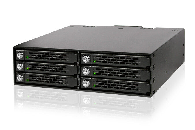 Icy Dock MB996SK-6SB drive bay panel Sort