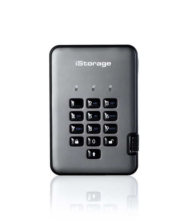 iStorage diskAshur PRO2 ekstern harddisk 500 GB 5400 rpm 2.5" USB Type-A 3.2 Gen 1 (3.1 Gen 1) Sort
