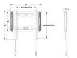 Multibrackets 5631 tv-beslag 139,7 cm (55") Sort