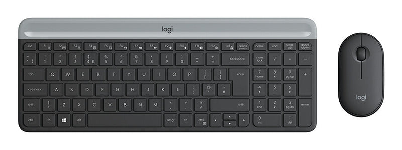 Logitech 920-009190 tastatur Mus inkluderet Universel RF trådløst AZERTY Fransk Grafit