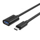 UNITEK Y-C476BK USB-kabel USB 3.2 Gen 1 (3.1 Gen 1) 0,2 m USB C USB A 5 Gbit/sek. Sort