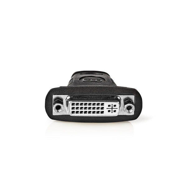 Nedis CVGB34910BK kabel kønsskifter HDMI Type A (Standard) DVI-D Sort, Rustfrit stål