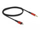 DeLOCK 86586 lydkabel 0,5 m 3.5mm Lightning Sort, Rød