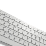 DELL KM5221W-WH tastatur Mus inkluderet Kontor RF trådløst QWERTZ Tysk Hvid