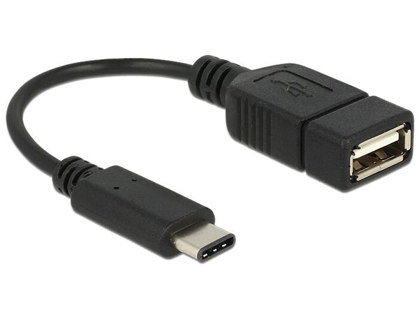 DeLOCK 65579 USB-kabel USB 2.0 0,15 m USB C USB A 0,48 Gbit/sek. Sort