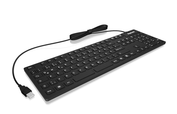 KeySonic KSK-8030 IN (UK) tastatur Industriel USB QWERTY UK engelsk Sort