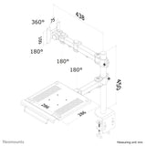 Neomounts FPMA-D960NOTEBOOK skærmbeslag og -stativer 68,6 cm (27") Skrivebord Sort