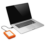 LaCie Rugged Mini ekstern harddisk 1 TB 5400 rpm 2.5" Micro-USB B 3.2 Gen 1 (3.1 Gen 1) Orange, Sølv