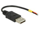 DeLOCK 85250 USB-kabel USB 2.0 0,1 m USB A Sort