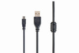 Gembird 1.8m USB 2.0 A/mini-USB USB-kabel 1,8 m USB A Mini-USB B Sort