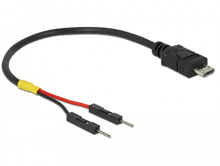 DeLOCK 85406 USB-kabel 0,1 m Micro-USB B Sort
