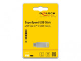 DeLOCK 54074 USB-nøgle 32 GB USB Type-A / USB Type-C 3.2 Gen 1 (3.1 Gen 1) Sølv