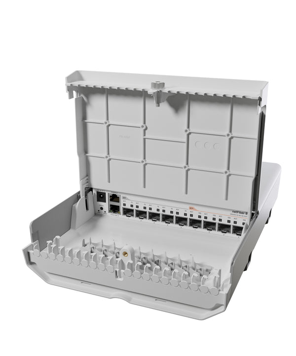 Mikrotik netFiber 9 Gigabit Ethernet (10/100/1000) Strøm over Ethernet (PoE) Hvid