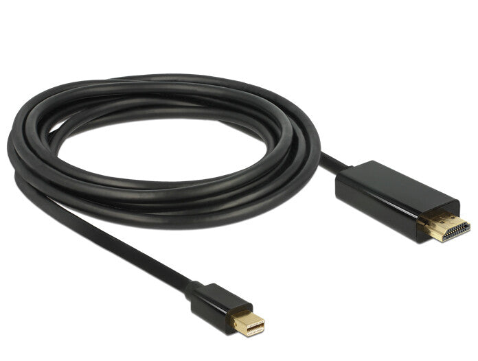 DeLOCK 83698 videokabel adapter 1 m Mini DisplayPort HDMI Sort