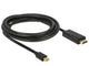 DeLOCK 83699 videokabel adapter 2 m Mini DisplayPort HDMI Sort