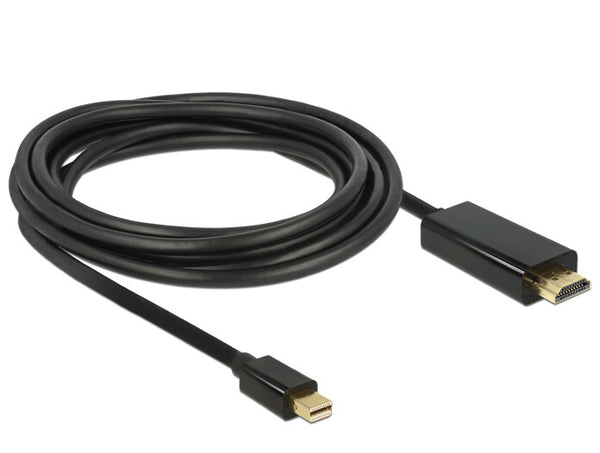 DeLOCK 83700 videokabel adapter 3 m HDMI Mini DisplayPort Sort