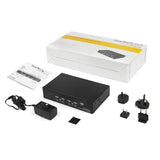 StarTech.com SV431DPUA2 KVM Switch Stativ-montering Sort