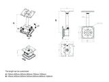 Multibrackets 0594 monteringsbeslag til projektor Loft Hvid