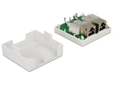 DeLOCK 86269 stikdåse RJ-45 Hvid
