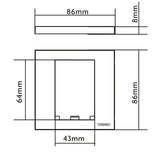Vision TC3 SURR1G kontaktplade & kontakthætte Hvid