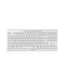 CHERRY STREAM KEYBOARD TKL tastatur Universel USB QWERTZ Schweizisk Hvid