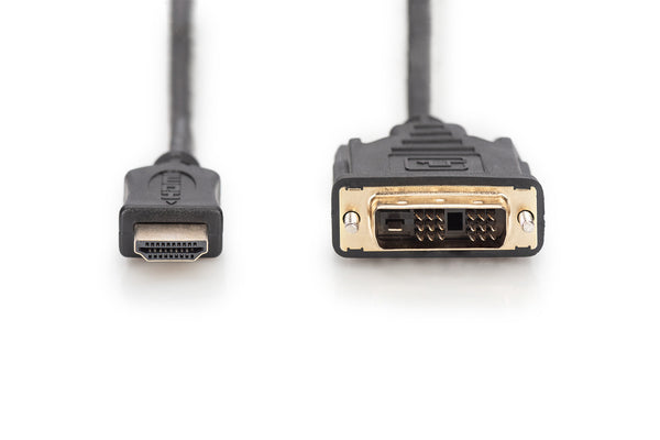 Digitus AK-330300-020-S videokabel adapter 2 m HDMI Type A (Standard) DVI-D Sort