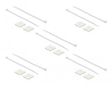 DeLOCK 18834 kabelbinderbeslag Hvid Nylon 10 stk