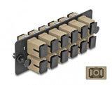 DeLOCK 66927 fiber adapter SC/SC 1 stk Beige, Sort