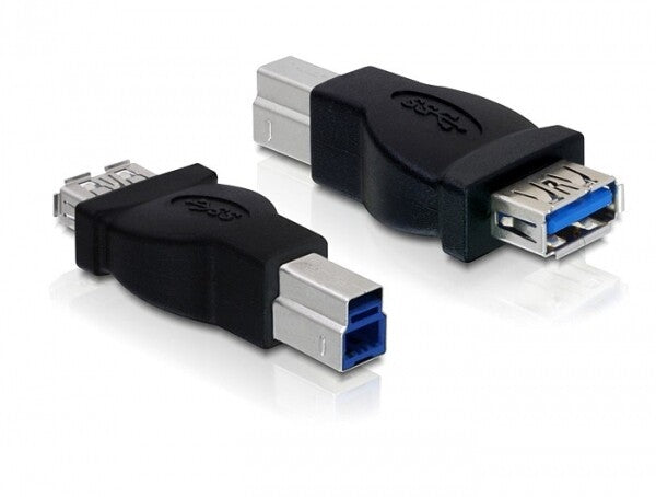 DeLOCK USB 3.0 Adapter USB 3.0-B M USB 3.0-A FM Sort