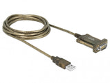 DeLOCK 64073 serielkabel Transparent 2 m USB Type-A DB-9
