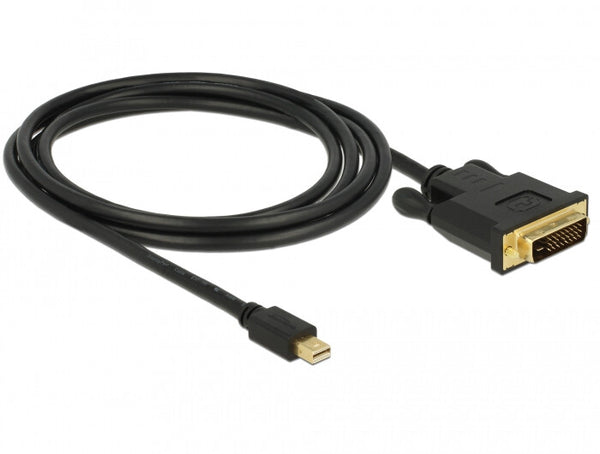DeLOCK 83989 videokabel adapter 2 m Mini DisplayPort DVI-D Sort