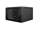 Lanberg WF01-6606-10B stativ 6U Vægmonteret stativ Sort