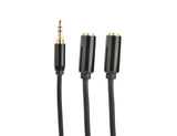 Prokord AUDIO-0008 lydkabel 0,5 m 3.5mm 2 x 3.5mm Sort