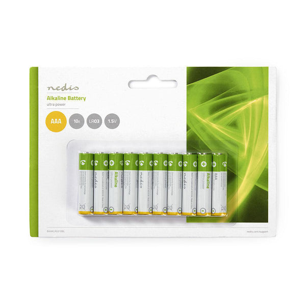 Nedis BAAKLR0310BL husholdningsbatteri Engangsbatteri AAA Alkaline