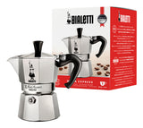 Bialetti Moka Express Moka gryde 0,06 L Aluminium, Sort
