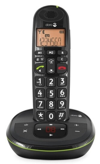 Doro PhoneEasy 105wr DECT telefon Nummervisning Sort