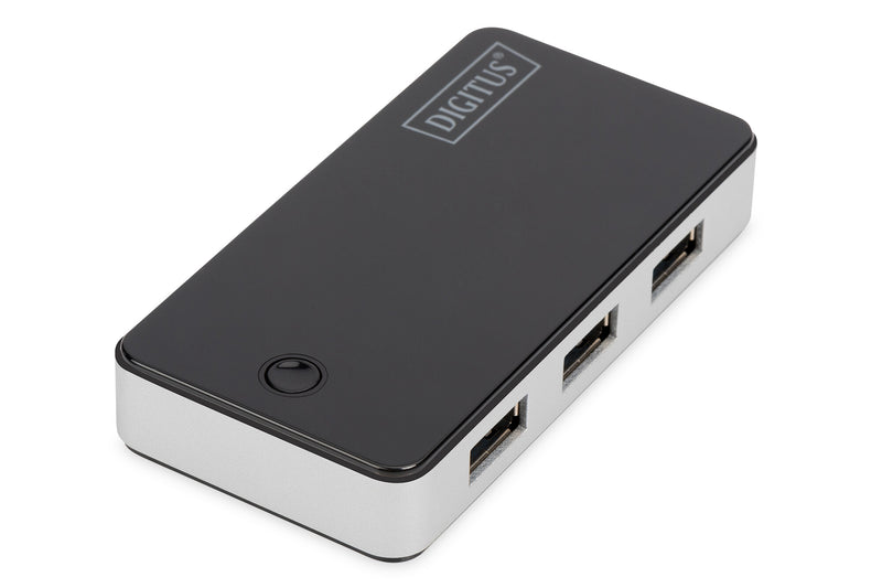 Digitus DA-70231 interface hub 5000 Mbit/s Sort, Sølv