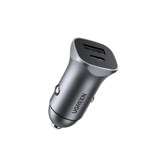 Ugreen 30780 oplader til mobil enhed Universel Sort Cigartænder Hurtig opladning Automatisk