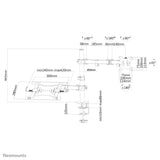 Neomounts FPMA-D550NOTEBOOK skærmbeslag og -stativer 81,3 cm (32") Skrivebord Sort