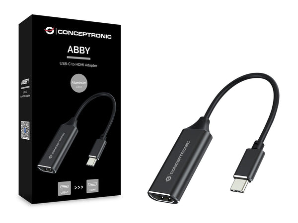 Conceptronic ABBY03B videokabel adapter HDMI Type A (Standard) USB Type-C Sort
