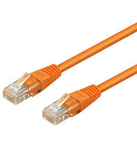 Goobay 1m 2xRJ-45 Cable netværkskabel Orange Cat6