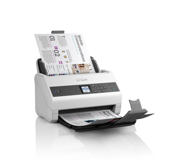 Epson WorkForce DS-970 Skanner med papir-tilførsel 600 x 600 dpi A4 Grå, Hvid