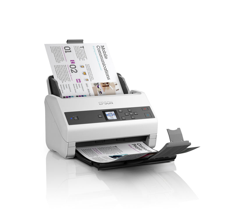 Epson WorkForce DS-970 Skanner med papir-tilførsel 600 x 600 dpi A4 Grå, Hvid