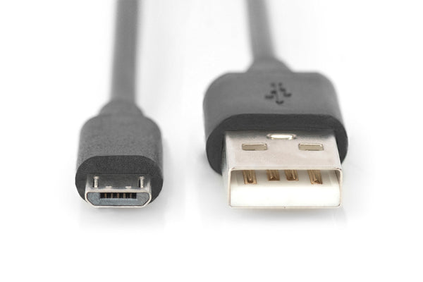 Digitus AK-300127-018-S USB-kabel USB 2.0 1,8 m USB A Mini-USB B Sort