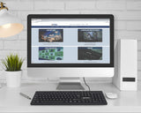 Manhattan 179324 tastatur Kontor USB QWERTZ Sort