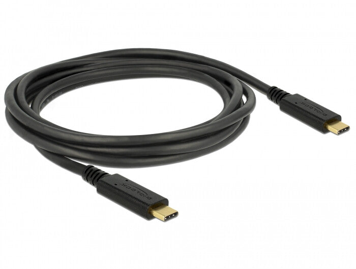 DeLOCK 83668 USB-kabel USB 3.2 Gen 1 (3.1 Gen 1) 2 m USB C 5 Gbit/sek. Sort