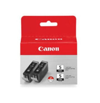 Canon PGI-5BK Twin Pack blækpatron 2 stk Original Sort