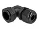 DeLOCK 60333 kabelforskruning Sort Plast 1 stk